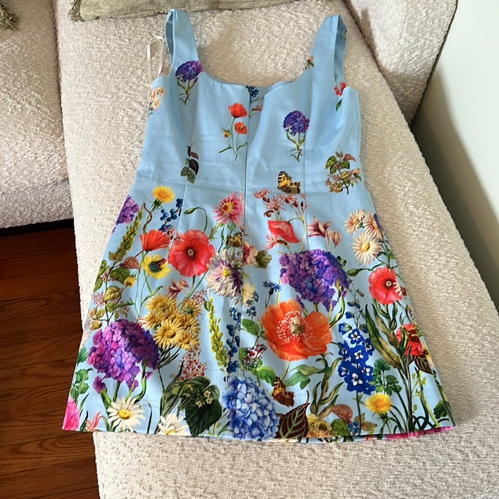 Cara Cara Sandra Square-Neck Mini A-Line Dress size 8// never worn NEW WITH TAGS - Picture 5 of 10
